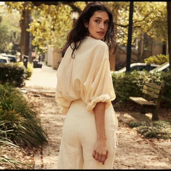 Doen Tops - Doên Jane Blouse in Shell